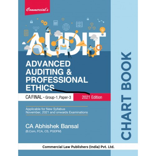 Commercial's Advanced Auditing & Professional Ethics Chart Book for CA Final Group 1 Paper 3 November 2021 Exam [New Syllabus] by Abhishek Bansal